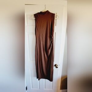 GOOD AMERICAN Turtleneck Midi Dress - XL